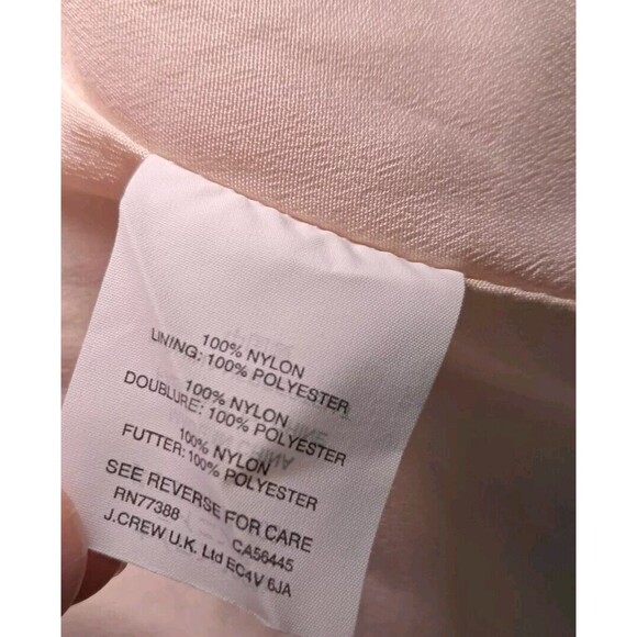 NEW J.Crew Lace Overlay A-line Skirt Contrast Beige Lined Pockets Size 00 Pink - Picture 9 of 10